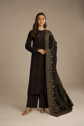 1 Piece Slik Embroidered Shawls (FH0009)